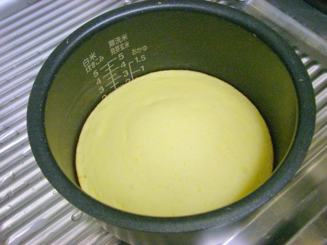 炊飯器ケーキを焼く前