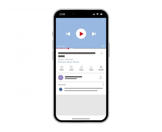 スマホ（Youtubeイメージ）
