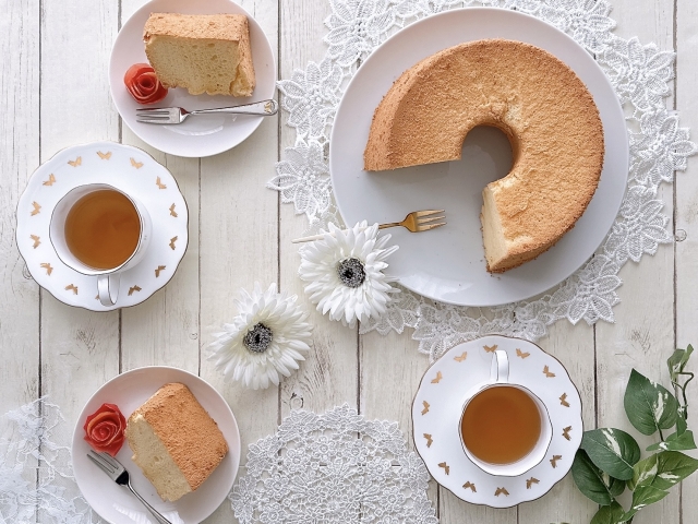 ケーキや紅茶